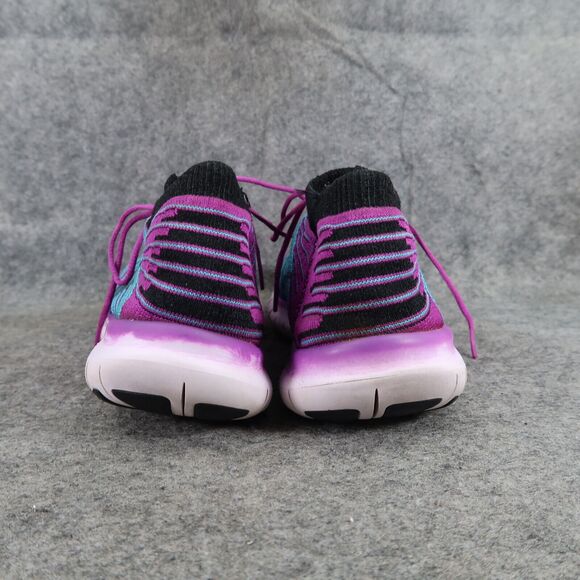Nike Shoes Womens 7 Athletic Trainer Free RN Flyknit Running Active Sport Purple - Picture 6 of 13